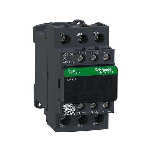 Schneider Electric TeSys D LC1D Contactor / 24V DC Coil 3 Pin 3 NO 690V AC / 25A in Saudi Arabia