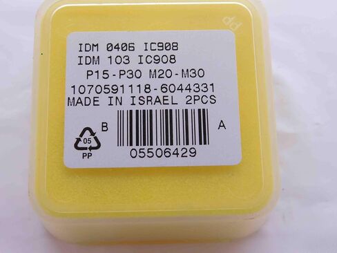 2 قطعة ISCAR IDM 0406 IDM 103 IC908 TiAlN كربيد رأس الحفر القابل للاستبدال - NS0318BM5 in Saudi Arabia