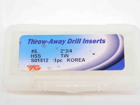 1pc New YG-1 S01512 2 3/4 Series #5 TiN Coated HSS Spade Drill Insert 2 * 3/4 - DCT-DM3090 in Saudi Arabia