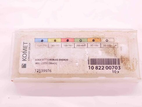 5 قطعة جديد كوميت سوكس 07T308SN-03 BK8430 TiAlN & القصدير المغلفة كربيد الحفر إدراج-EA1279BL5 in Saudi Arabia
