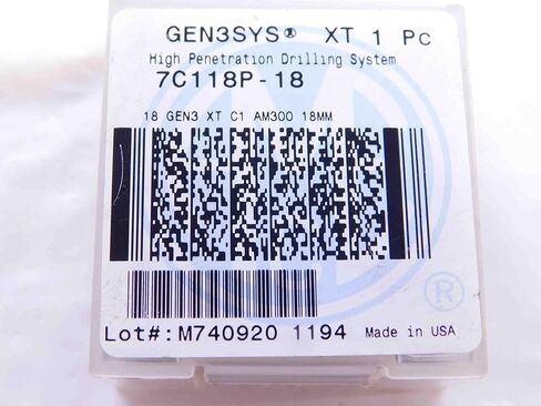 1 قطعة جديد AMEC GEN3SYS 7C118P-18 18 GEN3 XT C1 AM300 18 مللي متر كربيد القصدير الحفر إدراج-DCT-NS1840 in Saudi Arabia