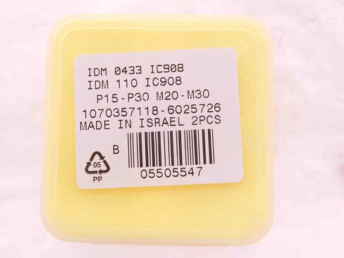 2pcs New ISCAR IDM 0433 IC908 Carbide Replaceable Drill TIP Inserts COOLANT Thru - EA1231BM5 in Saudi Arabia