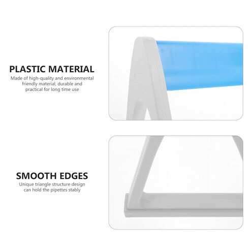 PRETYZOOM Linear Pipette Rack Laboratory Pipettor Holder Blue Plastic Experiment Pipette Stand for Lab Use Random Color in Saudi Arabia