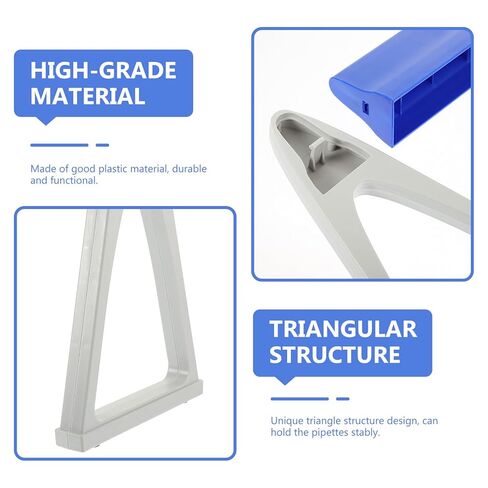 VALICLUD Plastic Pipette Stand Linear Laboratory Pipette Rack Holder for Micropipettes Scientific Equipment Blue Random Color Suitable for Scientific Experiment Use in Saudi Arabia
