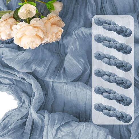 Light Yellow Cheesecloth Table Runner,6 Pack 21x120Inch-Gauze Table Runner Boho Cheese Cloth Table Runner for Wedding, Bridal & Baby Shower, Birthday Party,Spring Easter,Holiday Home Decor in Saudi Arabia