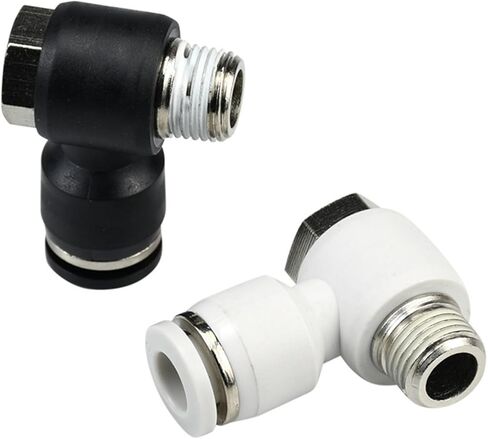PH External Hexagon Thread Straight Pneumatic Joint PH4-M5/PH6-02/PH8-01/Right Angle Elbow L Type Quick Insert 1Pcs(White*ph8-03) in Kuwait
