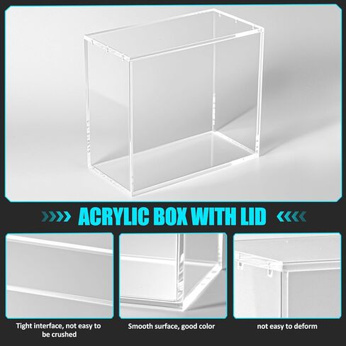 Elite Trainer Box Acrylic Display Case & Trading Card Storage Box - 2-Pack Stackable Protector with Ultra-Thick Walls & Strong 5x3mm Magnets | Compatible with ETB Cases in Kuwait