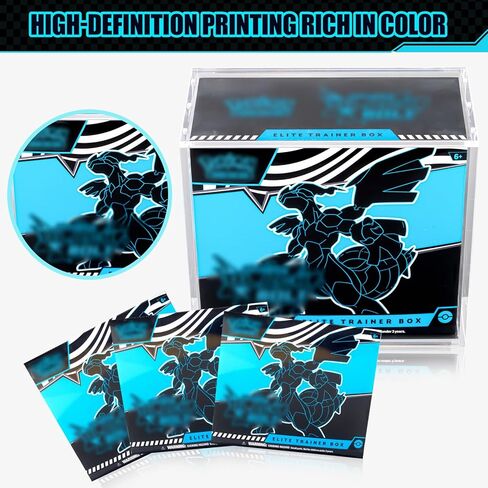 Elite Trainer Box Acrylic Display Case & Trading Card Storage Box - 2-Pack Stackable Protector with Ultra-Thick Walls & Strong 5x3mm Magnets | Compatible with ETB Cases in Kuwait