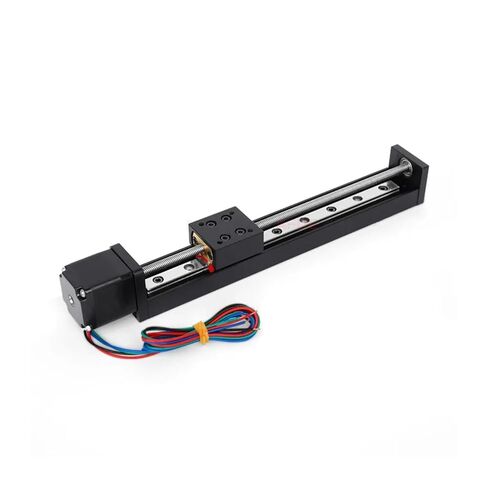 Linear Module with Stepper Motor Sliding Table Rail Linear Stage 50mm 100mm 150mm 200mm Stroke(Tr6-12,Stroke 50mm) in Saudi Arabia