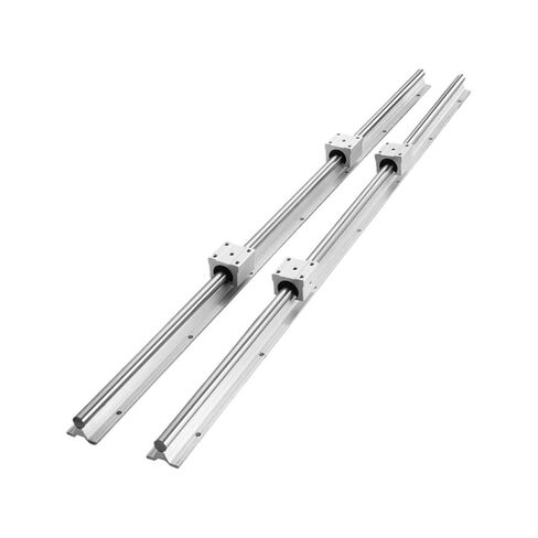 2 قطعة حواجز توجيهية خطية SBR12 SBR16 SBR20 SBR25 800-2200 مللي متر و 4 قطعة كتل تحمل حركة سلسة (SBR16 1500 مللي متر) in Kuwait