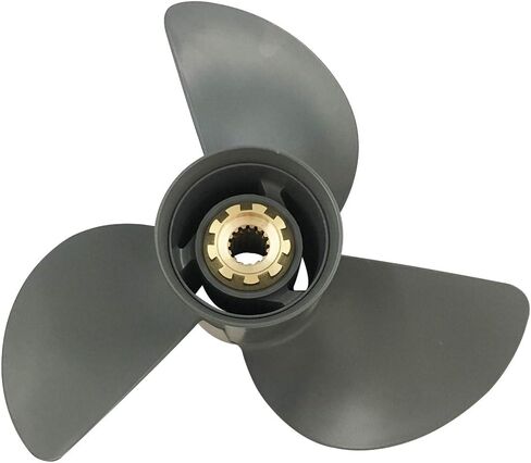 مروحة القارب 13 1/2x15 مناسبة لمحرك هوندا من الألومنيوم 3 شفرات 15 سن 75-130HP دعامة OEM رقم 58130-ZW1-015AH RH، 13.5x15 in Kuwait