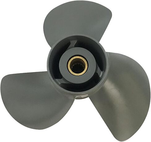 مروحة القارب 13 1/2x15 مناسبة لمحرك هوندا من الألومنيوم 3 شفرات 15 سن 75-130HP دعامة OEM رقم 58130-ZW1-015AH RH، 13.5x15 in Kuwait