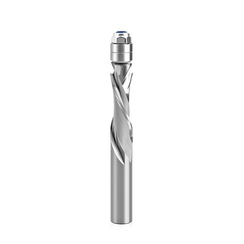12mm 1/2" Shank Flush Trim Solid Carbide Spiral Top Bearing CNC Router Bit Compression-Cut End Mill Bit Face Wood Milling Cutter(12.7mm Shank) in Saudi Arabia