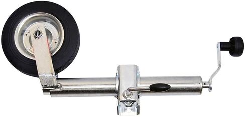 Trailer Jack Wheel - Boat Trailer Jack with Wheel, 48Mm Tube, Caravan Accessories Camper Parts Jockey Wheel Rv Stand Perfect, Heavy-Duty Bolt-On Swivel Jack, Fo in Saudi Arabia