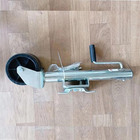 Lift Swivel Trailer Jack - Trailer Jack Wheel, Galvanized Steel Folding Guide Wheel Bracket, Bolt-On Swivel Tongue Jack, with 6'' Dual Wheels, 10" Lift, 1500 L in Saudi Arabia