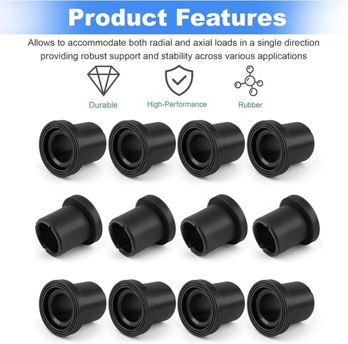 12Pcs Suspension Upper Lower A-Arm Control Lever Flanged Sleeve Bushings Isolators Compatible with John Deere Gator XUV 625i 825i 855D 4x4 5E 6E 6D Series Utility Tractors M158746 AM158746 in Saudi Arabia