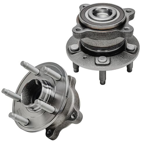 Detroit Axle - 4WD Rear Driver and Passenger Wheel Hub and Bearing Assemblies Replacement for 2001-2005 Toyota Rav4 5-Lug Models - 2pc Set in Saudi Arabia