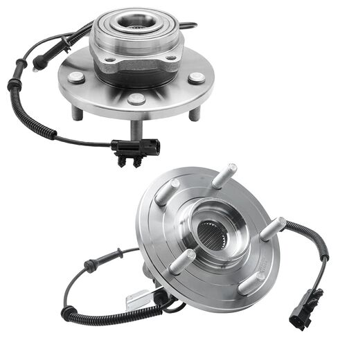 Detroit Axle - 4WD Rear Driver and Passenger Wheel Hub and Bearing Assemblies Replacement for 2001-2005 Toyota Rav4 5-Lug Models - 2pc Set in Saudi Arabia