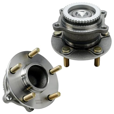 Detroit Axle - 4WD Rear Driver and Passenger Wheel Hub and Bearing Assemblies Replacement for 2001-2005 Toyota Rav4 5-Lug Models - 2pc Set in Saudi Arabia