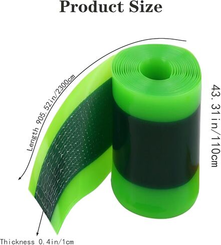 بطانة إطار دراجة سميكة مع دعامة ذاتية اللصق، عرض 110 مم من مادة TPU، إدراج حماية للثقب متوافق مع إطارات 20 24 26 × 4.0 4.5 5.0 بوصة، واقي أنبوب داخلي مضاد للمسطح (عبوتان) in Kuwait