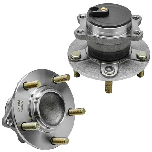 Detroit Axle - 4WD Rear Driver and Passenger Wheel Hub and Bearing Assemblies Replacement for 2001-2005 Toyota Rav4 5-Lug Models - 2pc Set in Saudi Arabia