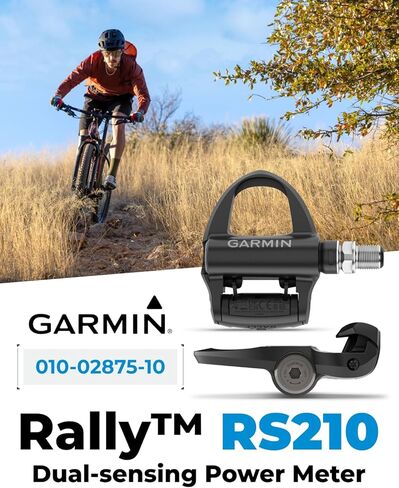 دواسات عداد الطاقة مزدوجة الاستشعار من Garmin Rally RS210 للطريق، متوافقة مع Shimano SPD-SL، وقت ركوب قابل لإعادة الشحن 90 ساعة، مقاييس ديناميكيات ركوب الدراجات مع حزمة PowerBank يمكن ارتداؤها 4U in Saudi Arabia