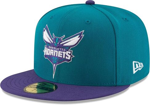 New Era NBA Charlotte Hornets Men's 2-Tone 59FIFTY Fitted Cap, 6.875, Teal in Saudi Arabia