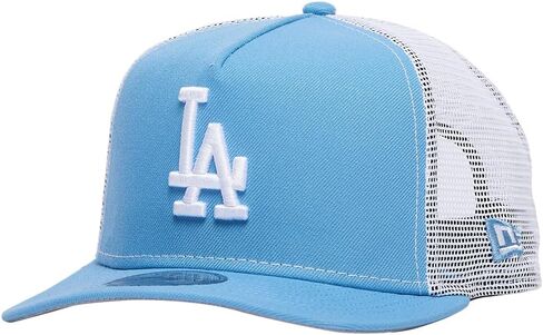 قبعة سائق الشاحنة من New Era LA Los Angeles Dodgers 9FIFTY A-Frame Cooperstown Gold للذكرى الخمسين، قبعة قابلة للتعديل in Kuwait
