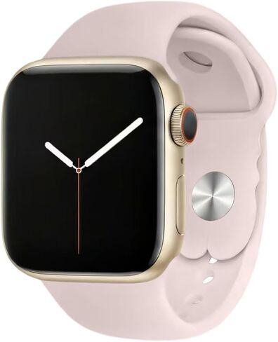 Compatible with Apple Watch Bands for Women 40mm 38mm 41mm 42mm 44mm 45mm 46mm 49mm Men, Silicone Sport Strap Waterproof Wristband for iWatch Series 10 9 8 7 6 5 4 3 2 1 SE Ultra in Saudi Arabia