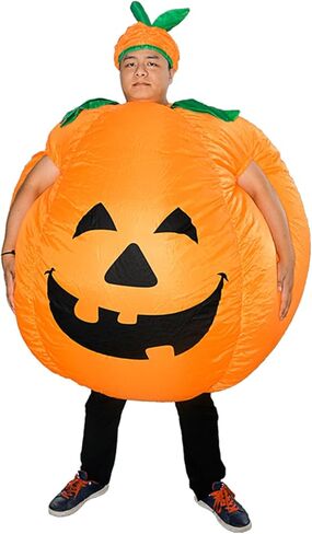 Inflatable Pumpkin Costume Funny Blow up Costume for Cosplay Party Christmas Halloween Suit Fancy Dress Jumpsuit in Saudi Arabia