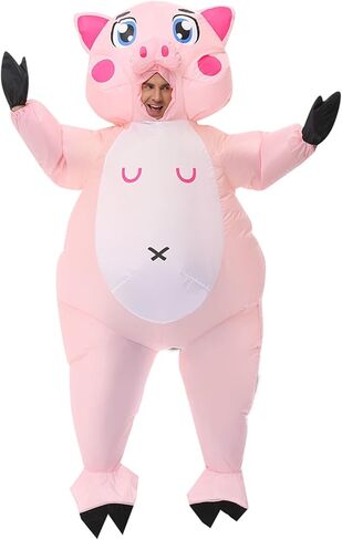 Inflatable Pumpkin Costume Funny Blow up Costume for Cosplay Party Christmas Halloween Suit Fancy Dress Jumpsuit in Saudi Arabia