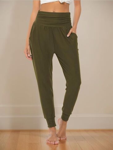 Women's Cozy Yoga Joggers Pants Loose Sweatpants Comfy Lounge Pants with Pockets in Saudi Arabia