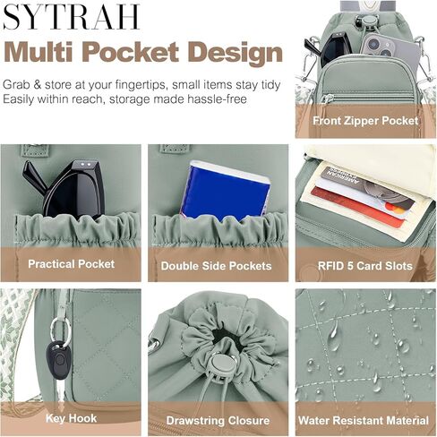 SYTRAH Water Bottle Carrier Bag with Strap, Water Bottle Purse with Phone Pocket 40oz for Walking Hiking in Kuwait