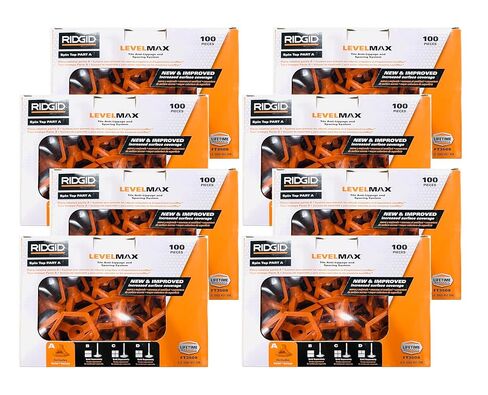8 Pack of RIDGID LevelMax Tile Anti-Lippage and Spacing System Top Part A Only (FT3508) in Saudi Arabia