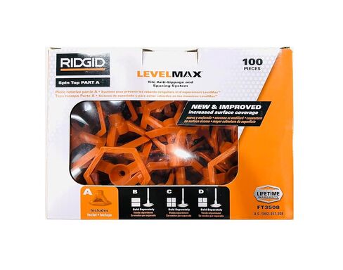 8 Pack of RIDGID LevelMax Tile Anti-Lippage and Spacing System Top Part A Only (FT3508) in Saudi Arabia