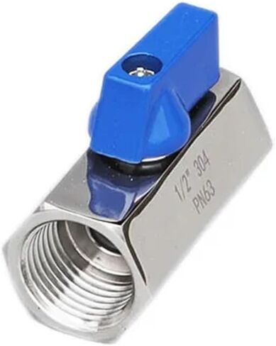 صمام كروي صغير ثنائي الاتجاه من الفولاذ المقاوم للصدأ 316 304 63 بار 1/8 بوصة 1/4 بوصة 3/8 بوصة 1/2 بوصة 3/4 بوصة(1) in Kuwait