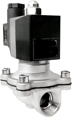 1 "صمام الملف اللولبي مغلق عادة الفولاذ المقاوم للصدأ IP65 مقاوم للماء 220 فولت 12 فولت 24 فولت صمام الملف اللولبي لغاز الماء (NPT_110VAC_EPDM-Seal) in Kuwait