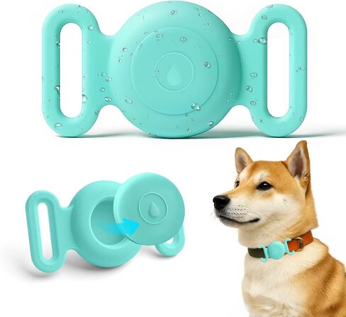 1 Pack Dog Safety Pendant， Collar Holder for Apple for Airtag, Pet Tracker Accessory for Dog GPS Tracking, Durable Silicone, Waterproof & Shock-Resistant, Anti-Scratch Anti-Loss (Pink, Medium) in Saudi Arabia