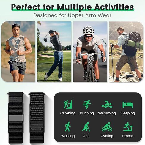 Nylon Bicep Armband Compatible with Hume Health Band, Adjustable Breathable Upper Arm Band for Men and Women in Kuwait