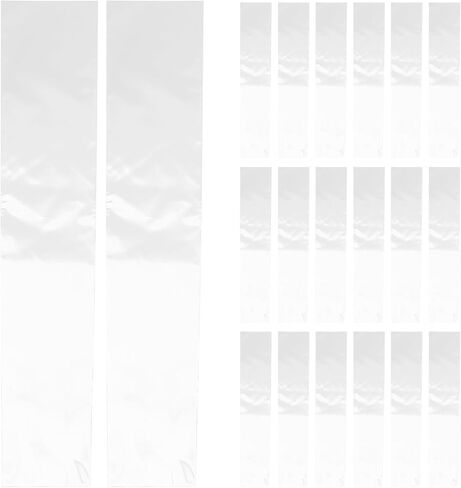 Garneck 50pcs Transparent Necktie Plastic Covers Individual Tie Bags with Antistatic Dust Protection for Men Wide Ties Clear Storage Sleeves for Travel and Office Organization in Saudi Arabia