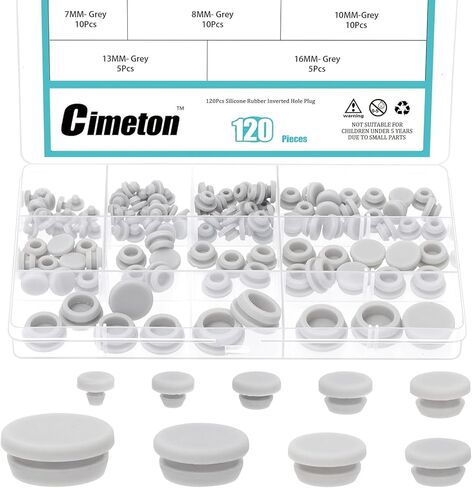 120 قطعة 9 أحجام سيليكون المقابس مجموعة متنوعة 3 مللي متر 4 مللي متر 5 مللي متر 6 مللي متر 7 مللي متر 8 مللي متر 10 مللي متر 13 مللي متر 16 مللي متر أسود سيليكون المفاجئة في قفل ثقب المقابس للثقوب المستديرة أثاث أسلاك السيارة in Kuwait