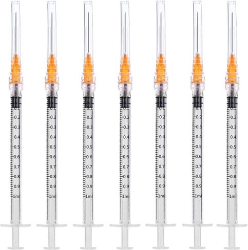 1ml 25 Gauge 5/8 inch Sample Measuring Dispensing Lab Utensils, for Industrial, Scientific and Experiments Research, Pack of 50 in Kuwait