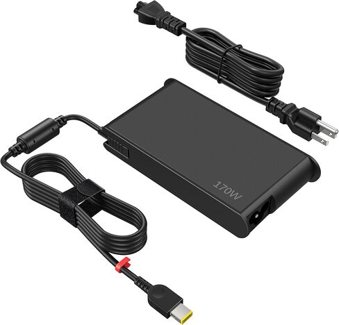 شاحن كمبيوتر محمول نحيف 170 واط 20 فولت 8.5 أمبير متوافق مع Lenovo Legion Slim 5 Yoga Pro 9i ThinkPad X1 Extreme P16 P16v IdeaPad Pro 5 LOQ 15APH8 6IRH8 15IRX9 15AHP9 ADL1703c3a مصدر طاقة الكمبيوتر المحمول in Kuwait
