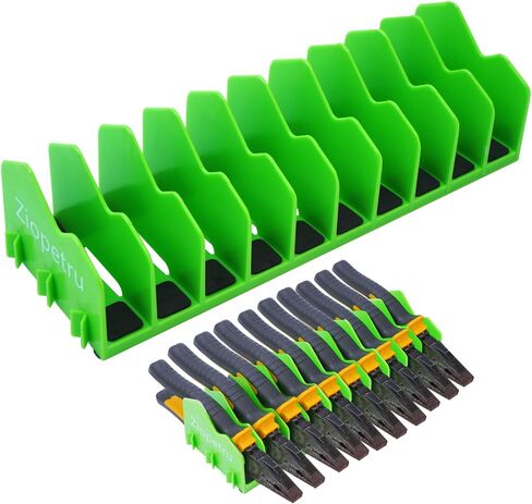 Ziopetru Plier Organizer Rack, 10-Slot Pliers Organizer for Tool Box Drawer, Tools Organizers Players with Non-Slip Rubber Base, Fits 0.8" Tools, 3" H Drawers（1 Pack in Kuwait