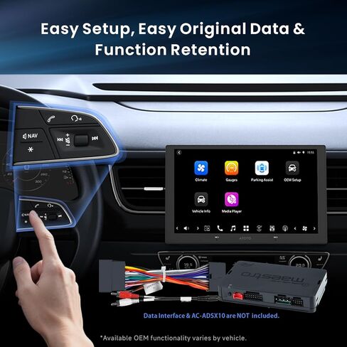 Single/Double DIN Car Stereo - 12.95" QLED Floating Screen, 8G+128G CarPlay/Android Auto, SPDIF, RCA, DSP 7.1.2, HDMI-in, 4G, Wi-Fi, BT, AI-Powered, OTA w/Mic, 1080P Dual Cam, X10G129E in Saudi Arabia
