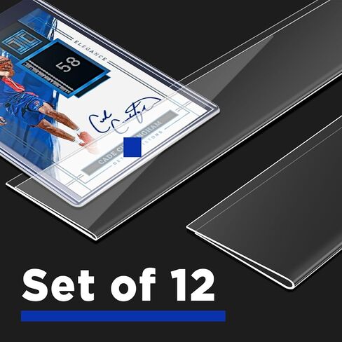 Baseball-Card-Wall-Display-Rack, 12 Packs High Clarity PET Frame, Holds 72 Raw Cards or 60 Top Loaders, Wall Mounted Trading Card Organizer Sports Card Shop Display (12 Packs) in Saudi Arabia