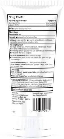 ThermaCare Heat + Max Strength 4% Lidocaine Gel, Dual Action Pain Relief with Patented Heatwave Technology, Fast-Acting Topical Gel for Back, Neck, Muscles & Joints in Kuwait