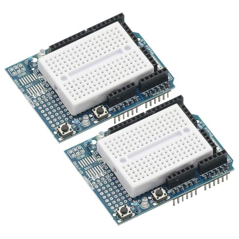 2PCS Prototype Prototyping Shield ProtoShield Mini Breadboard for Arduino UNO R3 ProtoShield in Saudi Arabia