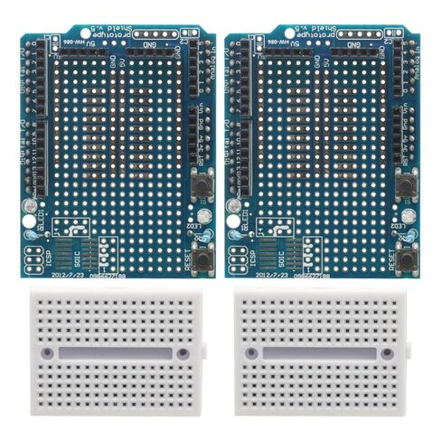 2PCS Prototype Prototyping Shield ProtoShield Mini Breadboard for Arduino UNO R3 ProtoShield in Saudi Arabia