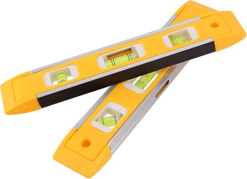 10 PCS 9 Inch Torpedo Level, Accurate Leveler Tool Torpedo Level Magnetic, Plastic Spirit Level for Measuring, Testing in Saudi Arabia